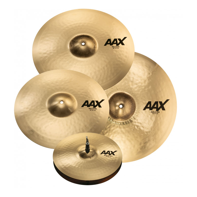 [25005XCP] Sabian AAX 4-Piece Promotional Cymbal Box Set (14HH-16TC-18TC-21MR)