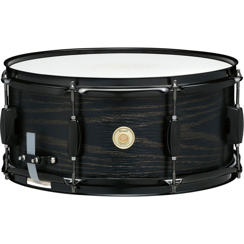 [WP1465BKBOW] Tama 6.5" x 14" Woodworks Poplar Snare Drum in Black Oak Wrap
