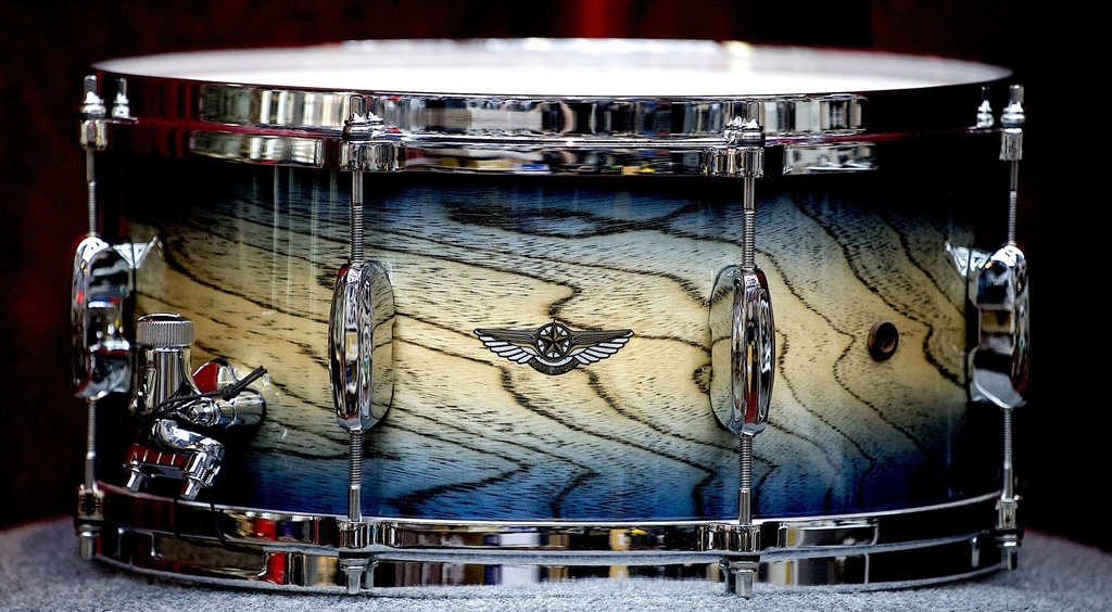 [TWS1465-AIJB] TAMA Star Walnut 6.5" x 14" Snare Drum in Indigo Japanese Sen Burst