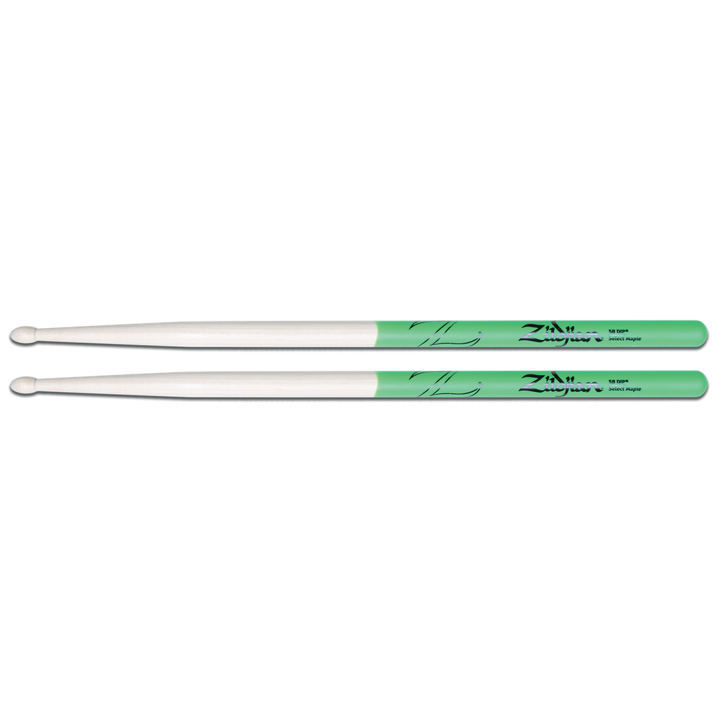 Zildjian Z5BMDG 5B Maple Green DIP Drumsticks