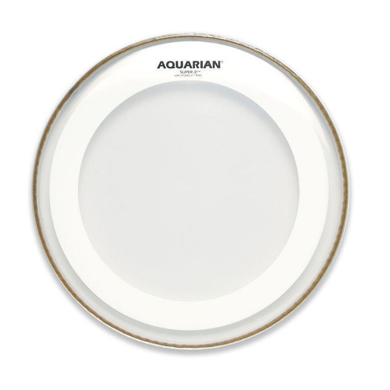 Aquarian 14" Super-2 Clear with Studio-X Ring
