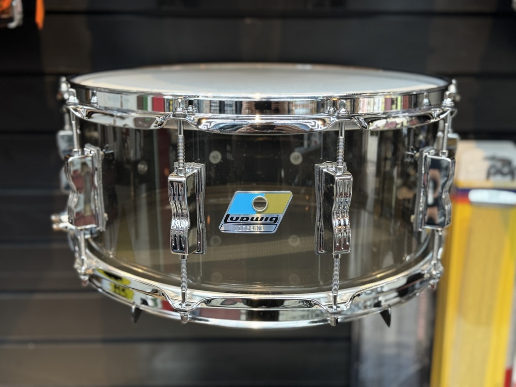 [LS903VX1V] Ludwig 6 1/2" x 14" Vistalite Snare Drum w/P88 Strainer in Bronze