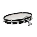 DW Design Series Pancake Drum, 2.5x20, Black Satin Lacquer w/Chrome Hardware