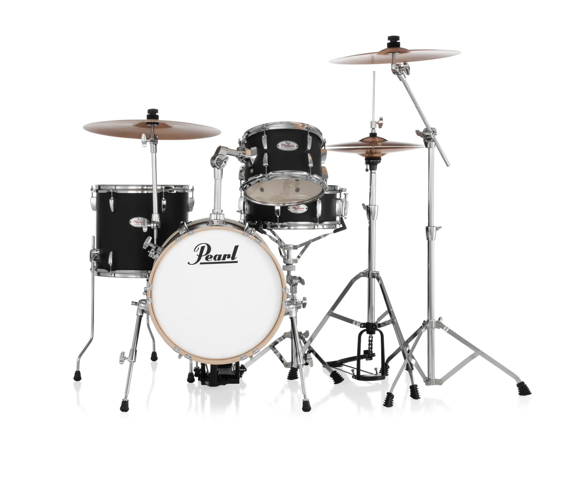 [MT564/C752] Pearl Midtown 4-Piece Shell Pack (13, 10, 16B, 13x5.5) in Matte Asphalt Black
