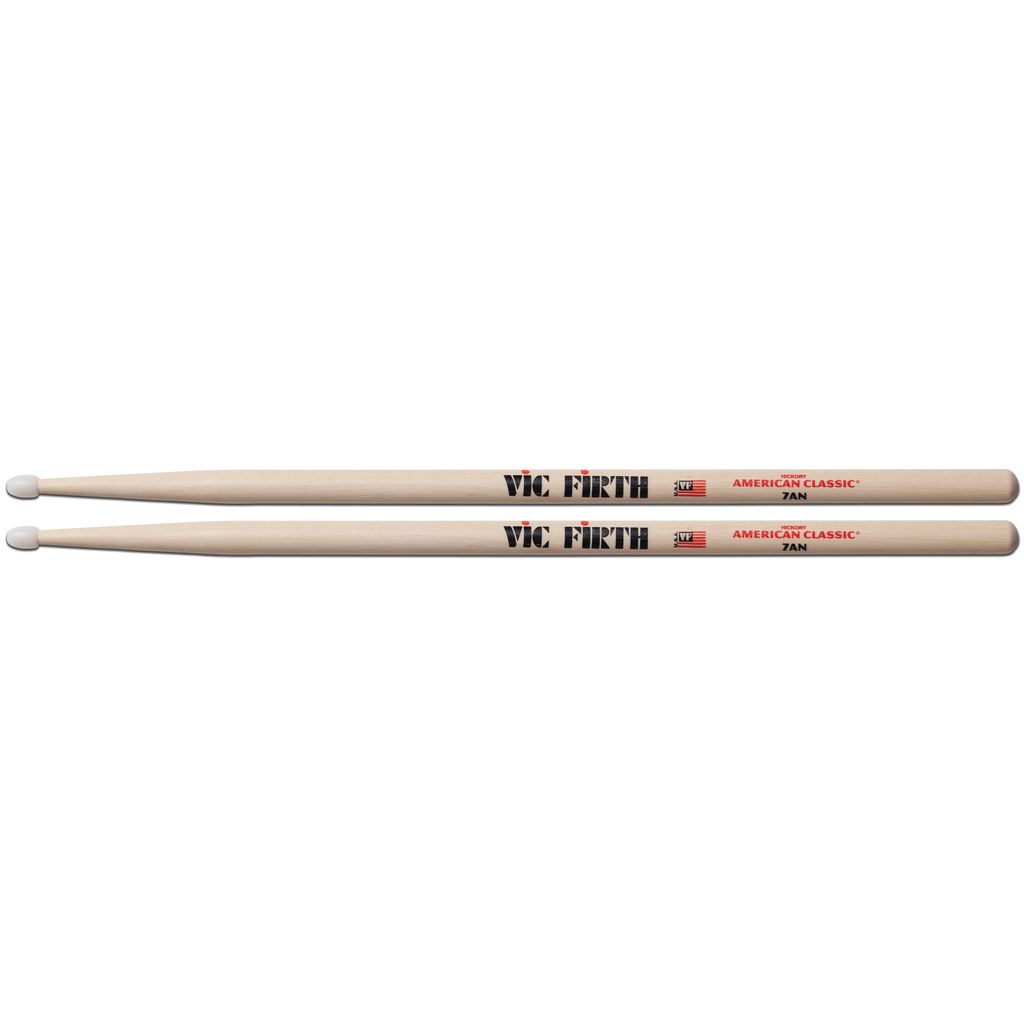 Vic Firth 7AN American Classic Jazz Nylon Tip Hickory