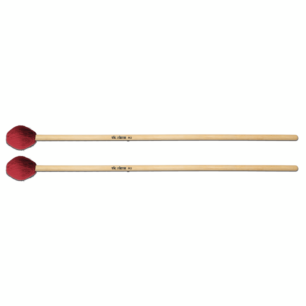 [M2] Vic Firth M2 Medium Hard Yarn (Round Head) Birch