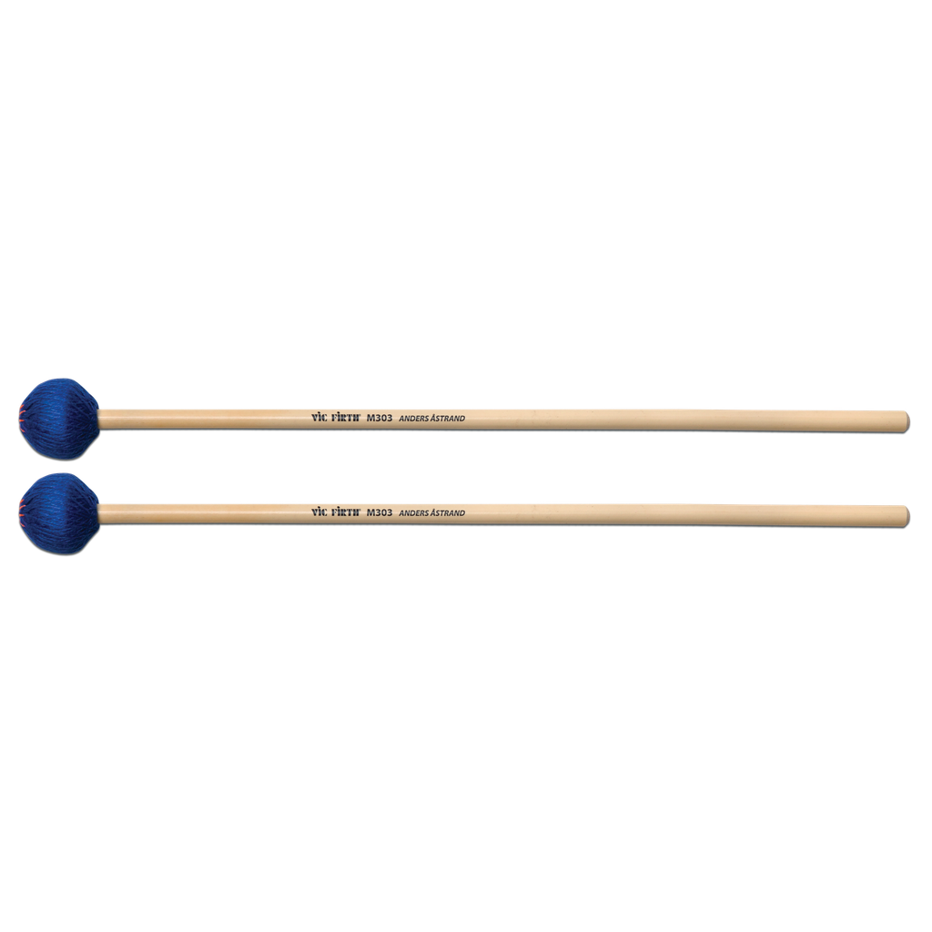 [M303] Vic Firth M303 Anders Astrand Blue Signature Medium Hard Keyboard Mallets
