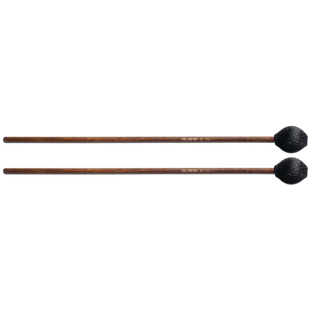 [M71] Vic Firth M71 Hard Black Cord Marimba Birch